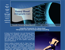 Tablet Screenshot of nancyhoodchiropractic.com